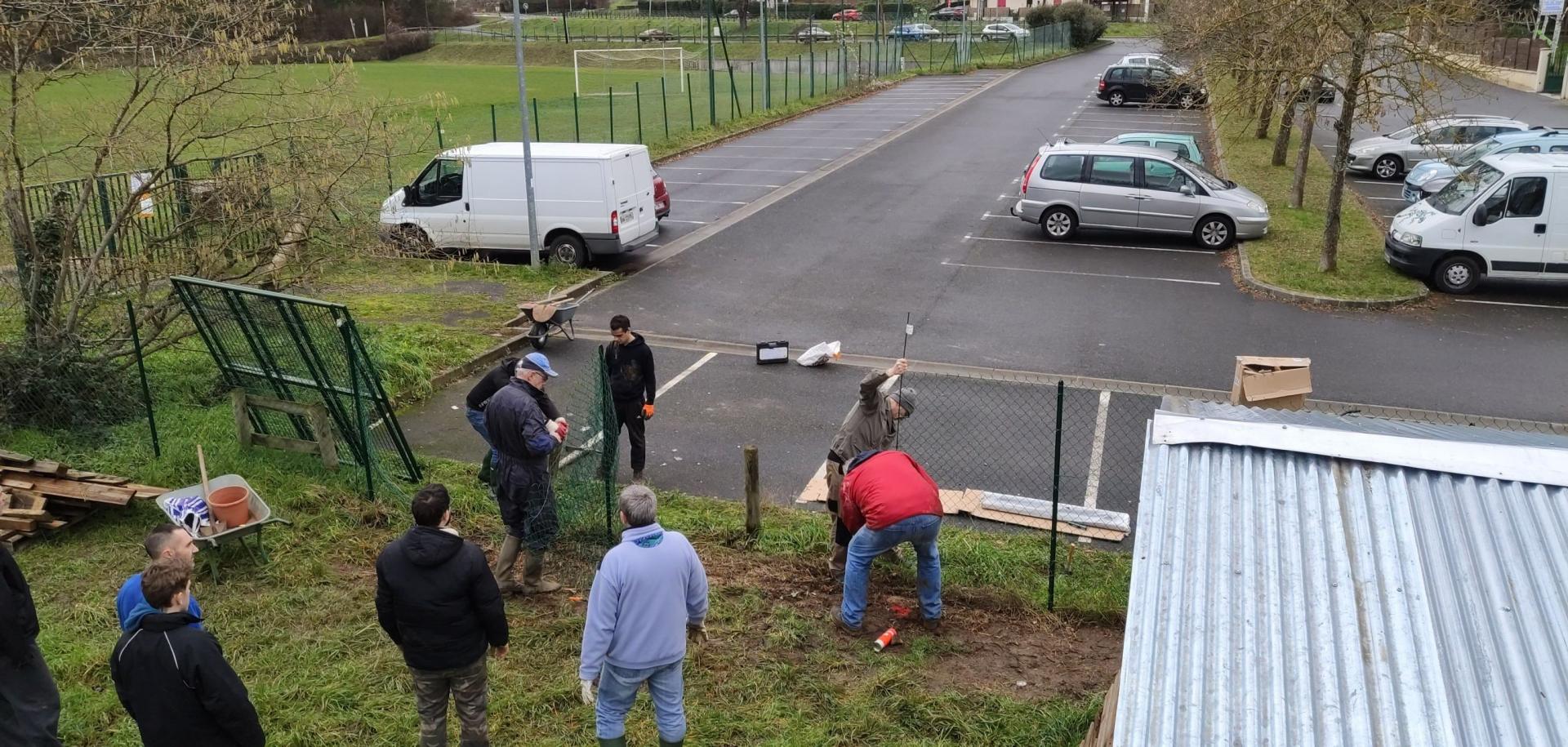 Ouverture du grillage